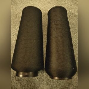 Lot of 2 Black Foam yarn